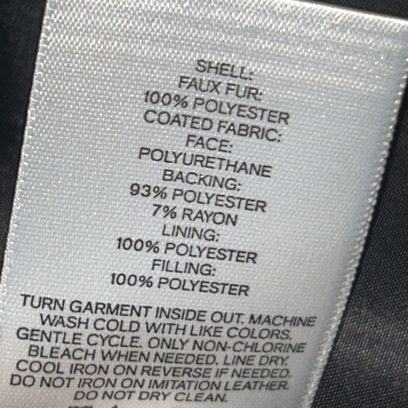 NWOT Express faux fur fux leather moto jacket - Picture 9 of 9